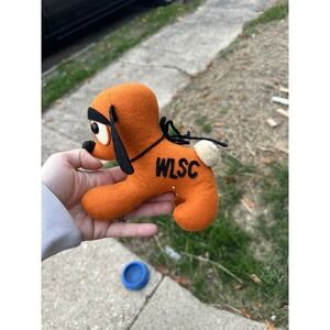 Vintage 1950s Plush Mascot‎ Dog Personality Pet WLSC Orange